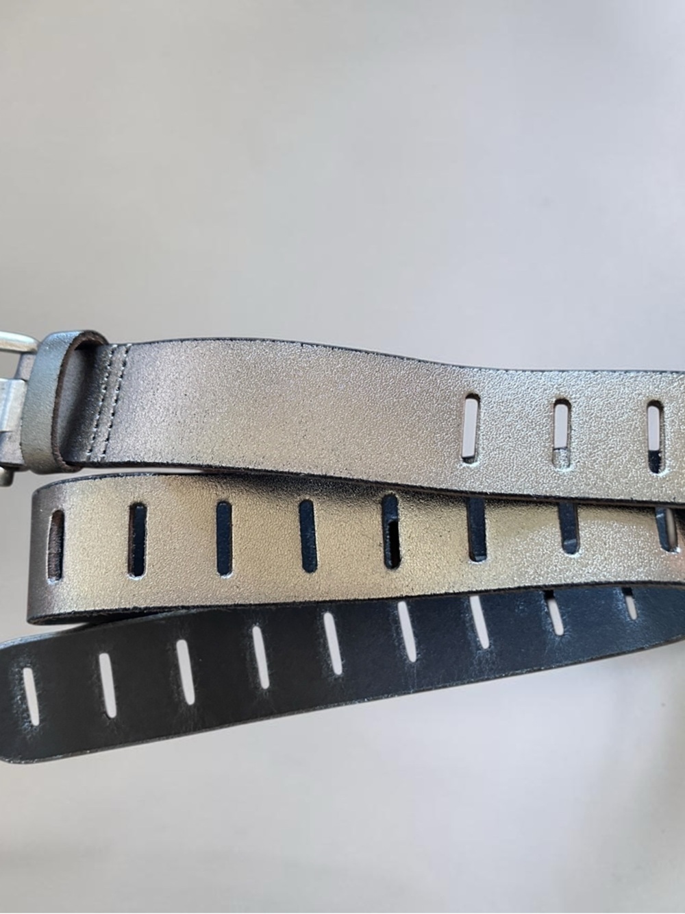 NWT Free People Metallic Jona Belt in Metallic Silver - Picture 6 of 6
